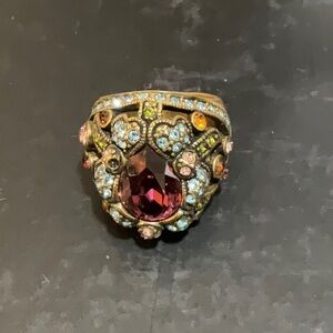 Elegant Multi-Color Gemstone Ring